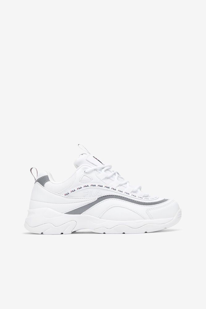 Fila Ray Trainers White - Womens - 69340JSZN